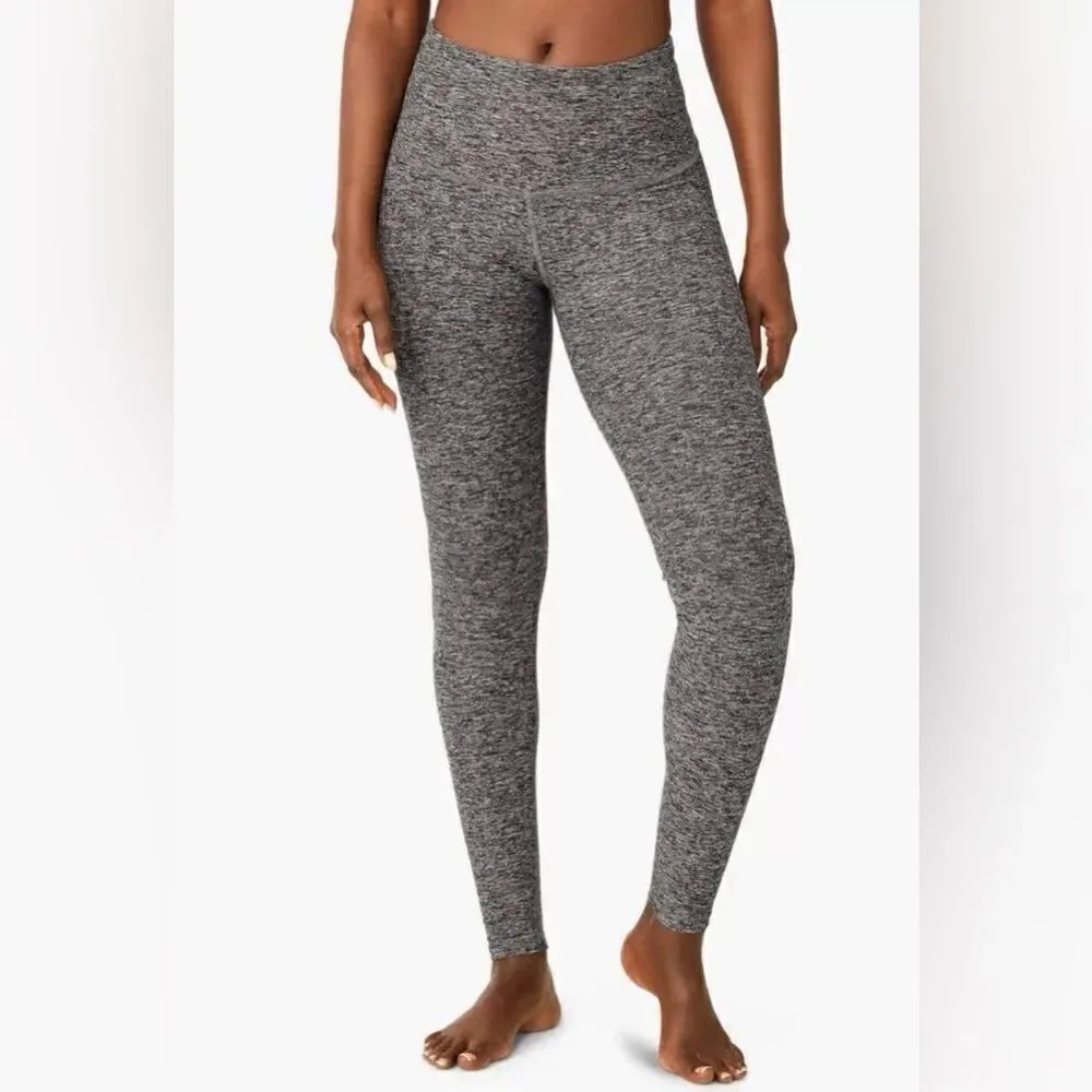 Beyond Yoga Caught In The Midi Leggings Womens XS Gray Spacedye Seamless Stretch